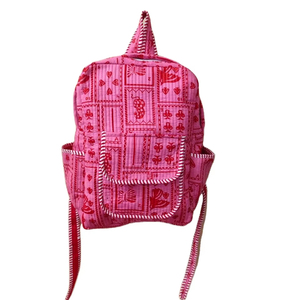 กระเป๋าเป้ผ้าฝ้ายโบฮีเมียนทำด้วยมือสำหรับเดินทางกระเป๋าเป้สะพายหลังน้ำหนักเบาพิมพ์ลายสัตว์สำหรับเด็กผู้หญิงมีซิปกันขโมย - Product Image 1