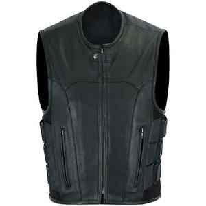 Gilet en cuir véritable de qualité supérieure chaud imperméable pour l'automne hiver avec un design unique sans manches le gilet en cuir pour hommes le plus demandé - Product Image 4