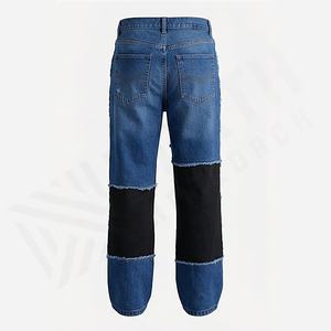 Pantalones Vaqueros Rectos Cómodos para Hombre, Color Personalizado, Botones, Impermeables, Transpirables, Diseño Bordado, Ropa de Calle, Ropa de Invierno - Product Image 2