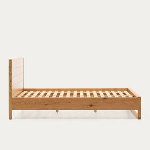 Mobilier de chambre à coucher moderne de luxe de haute qualité, cadre en bois massif, ensemble de lits queen king size or champaign-Alguema - Product Image 5