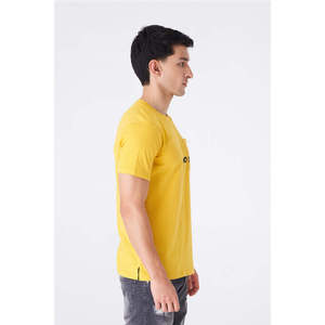 T-shirt ample 100% coton pour homme Mustard Gym pour des entraînements audacieux - Product Image 3