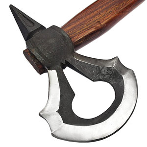 Venta al por mayor personalizada de calidad superior OEM ODM servicio mango de madera de acero de alto carbono nuevo diseño hecho a mano ejes de acero de alto carbono - Product Image 6