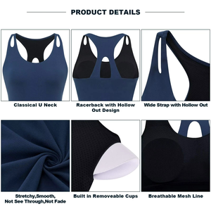 2025 New Arrival Women's Loose Mock Neck <b>Sleeveless</b> Tank <b>Top</b> Quick Dry Fitness Wear in Knitted Fabric Wholesale Price - Product Image 2