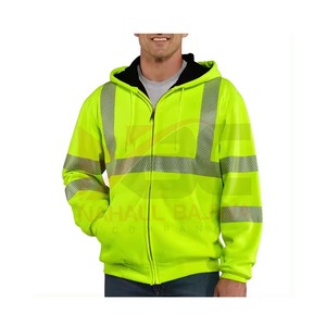 Ropa DE SEGURIDAD reflectante de alta visibilidad Sudadera con capucha Tela de alta calidad Uso Hombres Ropa DE TRABAJO DE SEGURIDAD Sudadera con capucha. - Product Image 1