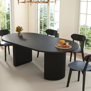 Mesa de Comedor Japonesa Moderna de Madera Maciza de Roble Ergonómica para 6-12 Personas, Extensible, con 2 Años de Garantía, en Oferta - Product Image 6