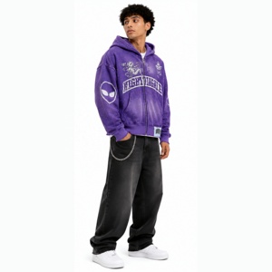 Nouvel arrivage : Sweat à capuche en molleton délavé de haute qualité, 100 % coton, couleur personnalisable, respirant, écologique, idéal pour l'hiver - Product Image 3