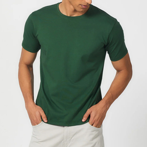 T-shirts en coton 180 g/m² pour hommes, coupe ajustée, couleurs vives, vente en gros OEM, vêtements décontractés de haute qualité pour l'été, mode - Product Image 5