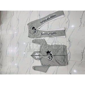 ชุดวอร์มใส่วิ่งของผู้ชายชุดลำลองแขนยาว2ชิ้นผ้าฝ้าย100% ขนาดใหญ่พิเศษออกแบบได้เองสำหรับฤดูหนาว - Product Image 6