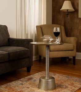 Mesa auxiliar de aluminio moderna de fabricante OEM para decoración de sala de estar con diseño ligero, duradero y elegante - Product Image 4