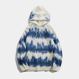 2025 Best Sellers Oversize <b>Wool</b> Custom MenHoodie Unisex <b>Tie</b> Dyed Hoodies for Women Pullover Hoodie OEM Service - Product Image 2