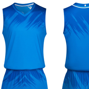 Uniforme de basket-ball personnalisé en sublimation, grande taille, respirant, séchage rapide, léger, style sans manches, dernier design disponible en tailles - Product Image 6