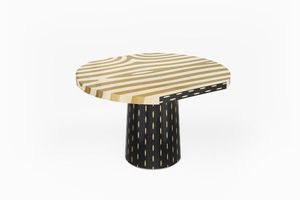 Table basse tendance en incrustation d'os de qualité supérieure avec finition naturelle polie, table ronde de qualité supérieure avec plusieurs couleurs au prix de gros - Product Image 2