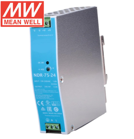 MEANWELL Din Rail Switching Power Supply NDR-75-24 Power Supply Industrial control system High Stability