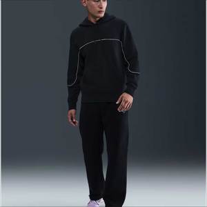 Sweat-shirts à capuche en coton lourd à fermeture éclair pour hommes, streetwear, logo brodé, haute qualité, vente en gros OEM, usine, automne - Product Image 6