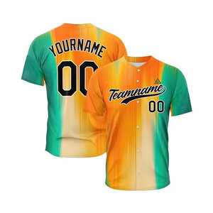 OEM Customized Breathable 100% Polyester <b>Baseball</b> Jersey High Quality Fashion Sports Wear Streetwear - Product Image 2