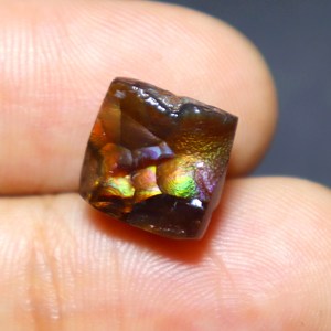 11X10X6MM พลอยอะเกตไฟเม็กซิกัน7.00กะรัตเรียบดรูซี่ Cabochon หลวมอัญมณีธรรมชาติเม็กซิกันไฟอาเกตทำเครื่องประดับ - Product Image 5