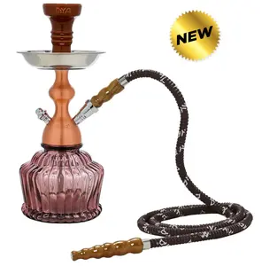 Fancy stoviglie narghilè con 1 tubo in vetro narghilè tabacco da fumo per matrimonio narghilè accessori per fumatori lavabili