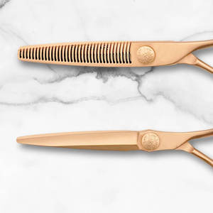 Juego de tijeras de pelo doradas para corte de pelo profesional-Tijeras y tijeras de adelgazamiento - Product Image 6
