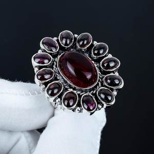 Carnelian Pink Amethyst Gemstone Ring Handmade 925 Sterling Silver Jewelry Silver Jewelry Unique Gemstone Engagement <b>Gift</b> Ring - Product Image 1