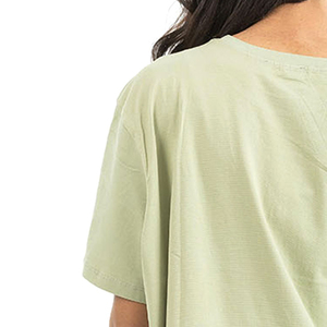 เสื้อยืดผ้าฝ้าย100% ลายสก๊อตโอเวอร์ไซส์เป็นมิตรต่อสิ่งแวดล้อมสำหรับผู้หญิงฤดูร้อน - Product Image 5