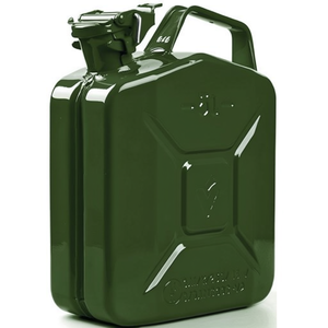 OLIVE GREEN RAL 6003 Steel Fuel Canister 5L Capacity 0.9mm Sheet Thickness 230x120x310mm Dimensions VALPRO <b>Storage</b> <b>Box</b> - Product Image 3