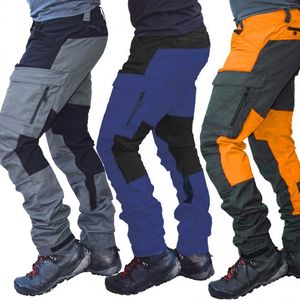 Pantalon d'extérieur décontracté à la mode pour hommes vêtements de travail de sécurité séchage rapide respirant pantalon multi-poches taille moyenne pour hommes - Product Image 6
