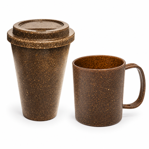 Juego de Tazas y Jarras de Fibra de Coco de 500 ml - Taza de Café Reutilizable Ecológica - Hecho en Brasil - Product Image 4