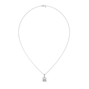 Exquisito colgante de plata con diamante cultivado en laboratorio, joyería fina diseñada para una elegancia atemporal, estilo versátil y un regalo inolvidable. - Product Image 3