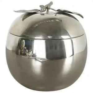 Cubo de hielo de metal de calidad superior de diseño moderno con mango, elegante, duradero y perfecto para fiestas y uso en el bar del hogar - Product Image 1