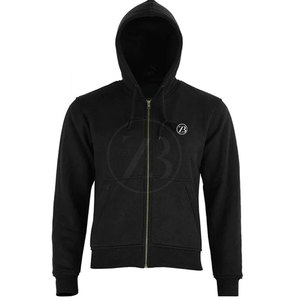 Sweats à capuche décontractés d'hiver à fermeture éclair 100% coton pour hommes-Motif solide Léger et respirant de haute qualité - Product Image 1