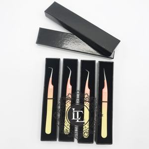 Pince à épiler de luxe de haute qualité Ombre Silver Point Pince à cils durable en acier inoxydable Extension de faux cils - Product Image 5