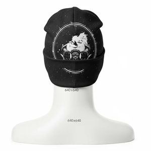 Bonnet en acrylique tricoté à l'ordinateur avec impression numérique, doux et chaud, pour l'hiver, unisexe, pour les sports de plein air, casquette décontractée, personnalisable avec logo - Product Image 2