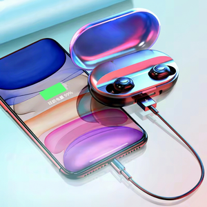 หูฟังบลูทูธ T2 Mini In Ear รุ่น V5.3 กันน้ำ IPX7 สำหรับเล่นกีฬา พร้อมหน้าจอดิจิตอล ควบคุมแบบสัมผัส แบตเตอรี่ 500mAh - Product Image 2
