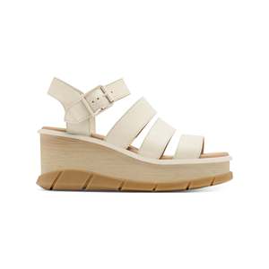 Sandali con zeppa Sorel Joanie III da donna, neri, con punta aperta e cinturini, taglia 8 - Tomaia in denim, soletta in PU, plateau con tacco e rialzo - Product Image 3