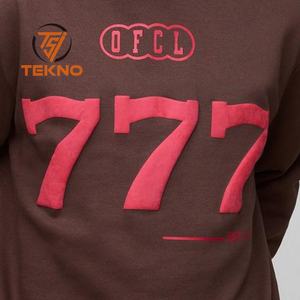 Vêtements d'extérieur unisexe Puff Printing hoodies Top Trend Anti Wrinkle Offre Spéciale de haute qualité pas cher prix Puff Printing sweats à capuche pour hommes - Product Image 6