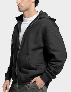 Hombres Invierno Casual Acid Wash Hoodies Color Sólido Regular Fit 100% Algodón Fleece - Product Image 3