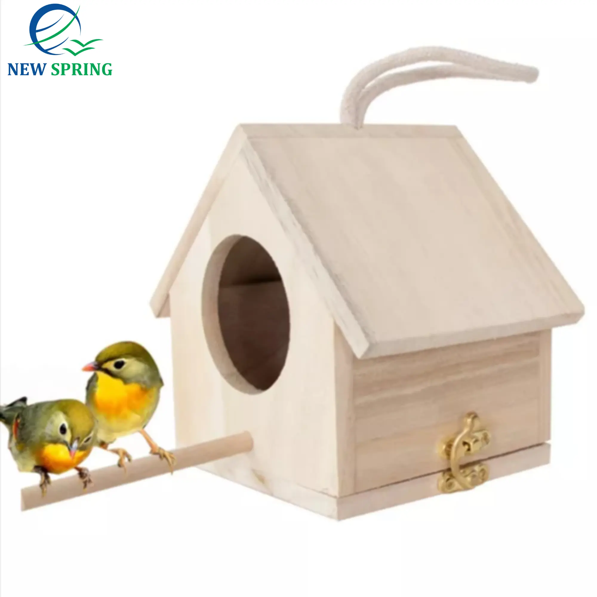 Wholesale High Quality Solic Wooden Bird House Modern Design Best Choice For Your Pet