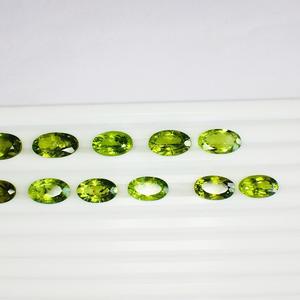 เพชรธรรมชาติคุณภาพ AAA วงรีสีเขียวตัดจากบราซิลเป็นเงาที่ยอดเยี่ยมสีสวยงามสำหรับเครื่องประดับที่ไม่ซ้ำกันทำให้ได้รับการรับรอง IGI - Product Image 4