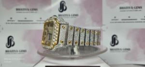 Reloj de lujo personalizado VVS Moissanite Diamond Iced Out Luxury Hip Hop Unisex Full Diamond Test Pasó la entrega gratuita - Product Image 2