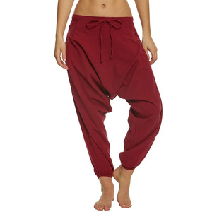 Pantalones Harem para Mujer, Diseño Personalizado, Nuevo, Directo de Fábrica, Secado Rápido, Alta Calidad, 100% Algodón, Ecológicos, Corte Holgado - Product Image 1