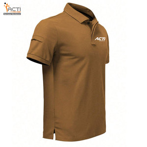 T-shirt polo pour hommes coupe ajustée en gros T-shirt polo personnalisé meilleure vente à séchage rapide évacuation de l'humidité - Product Image 2