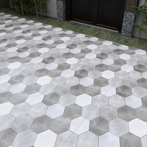 Longstar 2024 Hotselling Vente en gros 600*600MM Carreaux de sol rustiques en porcelaine céramique avec effet <span class=keywords><strong>hexagonal</strong></span> <span class=keywords><strong>Carrelage</strong></span> <span class=keywords><strong>gris</strong></span> <span class=keywords><strong>clair</strong></span> et couleur - Product Image 5