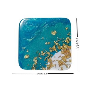 Petits sous-verres en pin faits à la main accessoires de cuisine en résine table à manger style féerique cadeaux pour la maison prix hôtel usage domestique - Product Image 2