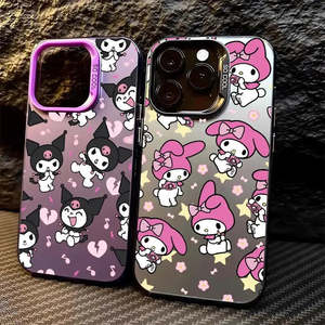 เคสโทรศัพท์มือถือลายการ์ตูน My Melody สำหรับ Kuromi ดีไซน์เกราะ สำหรับ iPhone 7plus 8plus 11pro 13 Pro Max 14 Plus และ XR - Product Image 3
