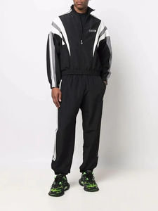 Custom Zip up Sweatsuits Baggy Oversized Polyester <b>Straight</b> Leg Jogger Jogging Suits Windbreaker <b>Jackets</b> Sets Tracksuits for Men - Product Image 3