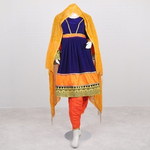 open lace back dress Pakistan and indian orange wedding dress  Sareenaa