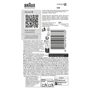 Tête de rechange pour rasoir électrique SERIES 5 54B, tête de rasoir noire 051330 Testina Ricambio Rasoio - Product Image 3