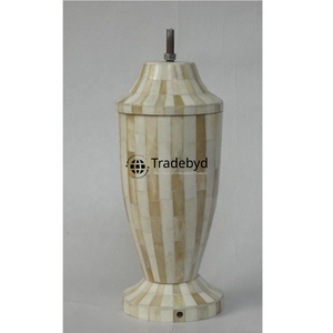 Elegante Lámpara de Mesa Decorativa Moderna con Incrustaciones de Hueso, LED E26 AC, Ecológica, Hecha a Mano para Sala de Estar, Tradebyd - Product Image 6