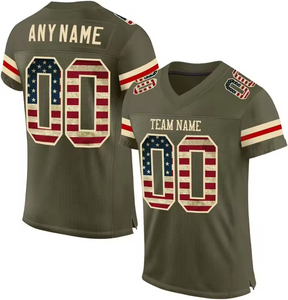 เสื้อกีฬาอเมริกันฟุตบอลแห้งเร็วระบายอากาศได้ดีพิมพ์ลายขนาดใหญ่พิเศษ - Product Image 6