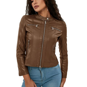 Chaqueta Casual de Lona para Mujer, Transpirable, Estampada, con Cierre de Cremallera, Mangas Largas, Elegante, para Uso Diario en Invierno y Viajes - Product Image 6